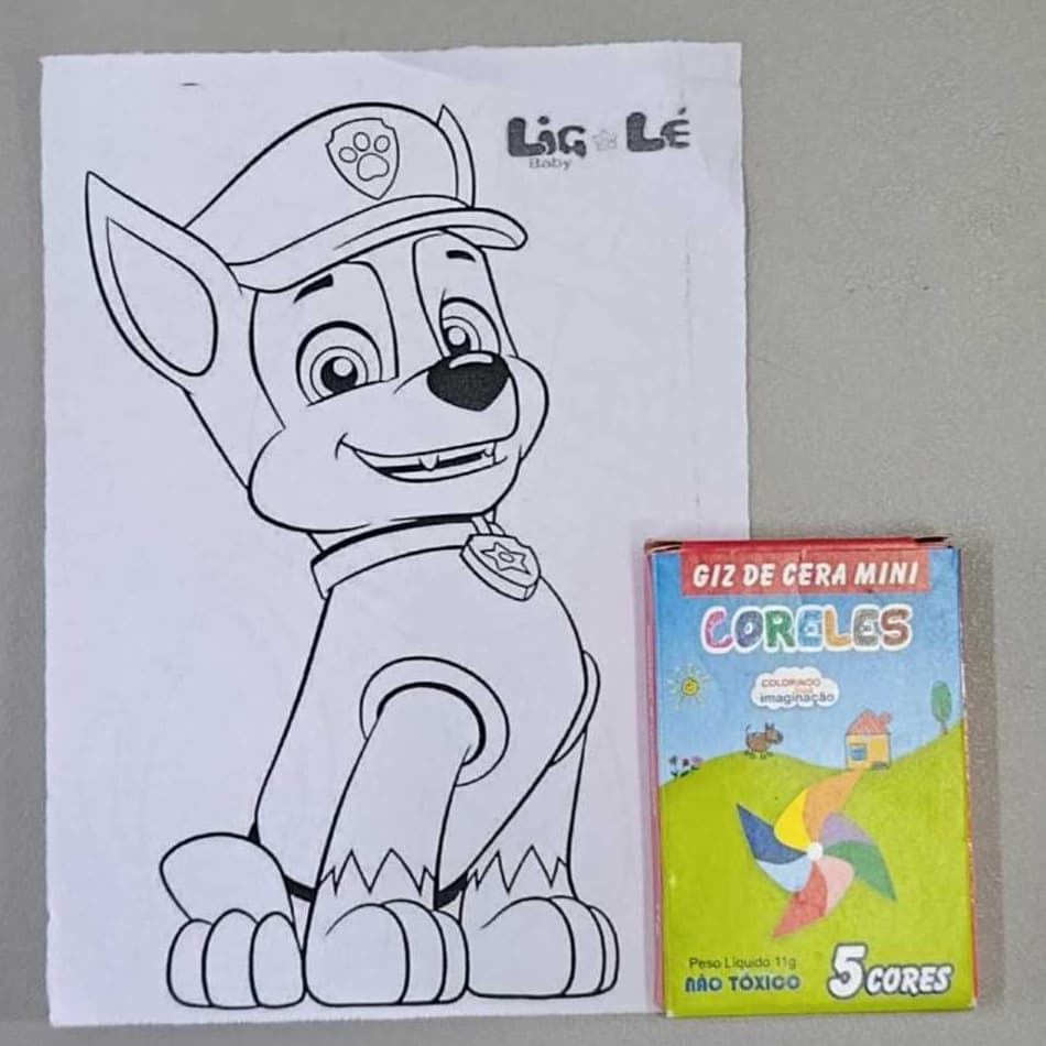 Brinde LIG LÉ GIZ de Cera para Meninos