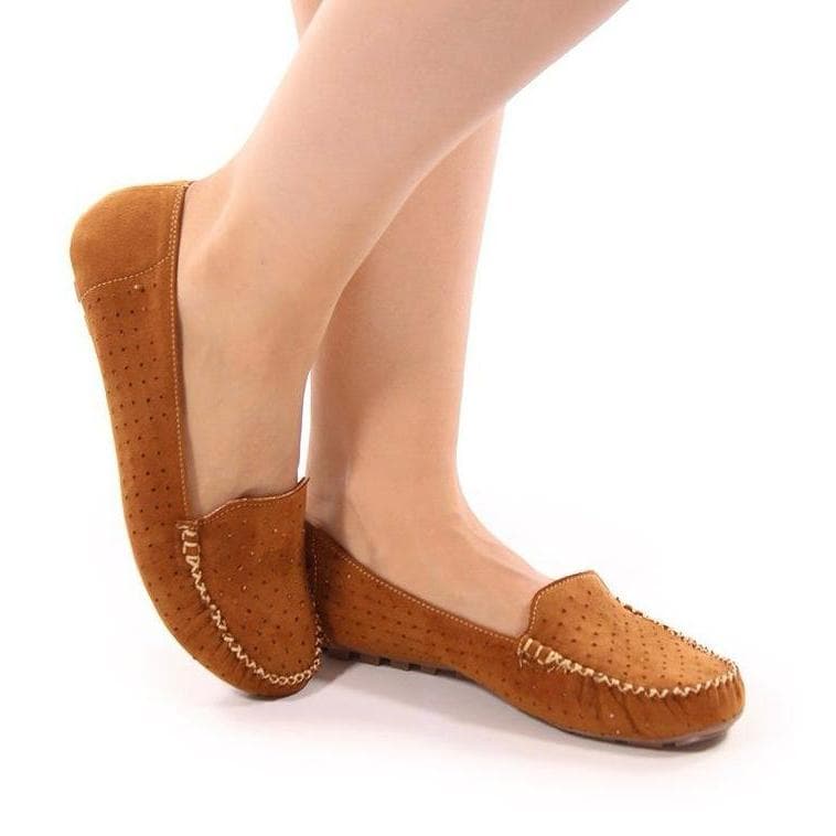 Mocassim Feminino Sapatilha Sapato Camurça Confort