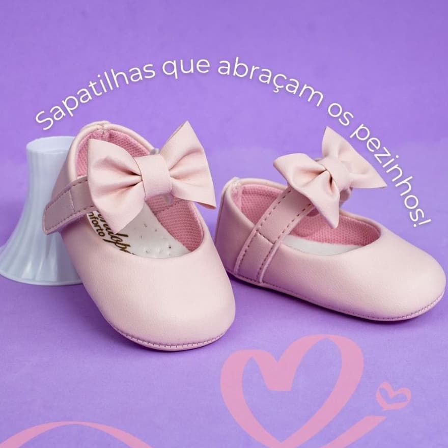 Sapatilha Infantil Menina Bebê Confortável Laço Promoção Daminha Batizado Princesa Rosa Branco