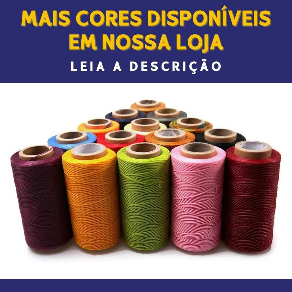 Cordão Encerado 1mm – 100m | Fio Firme p/ Bijuteria e Acessórios Artesanais - SHEFA
