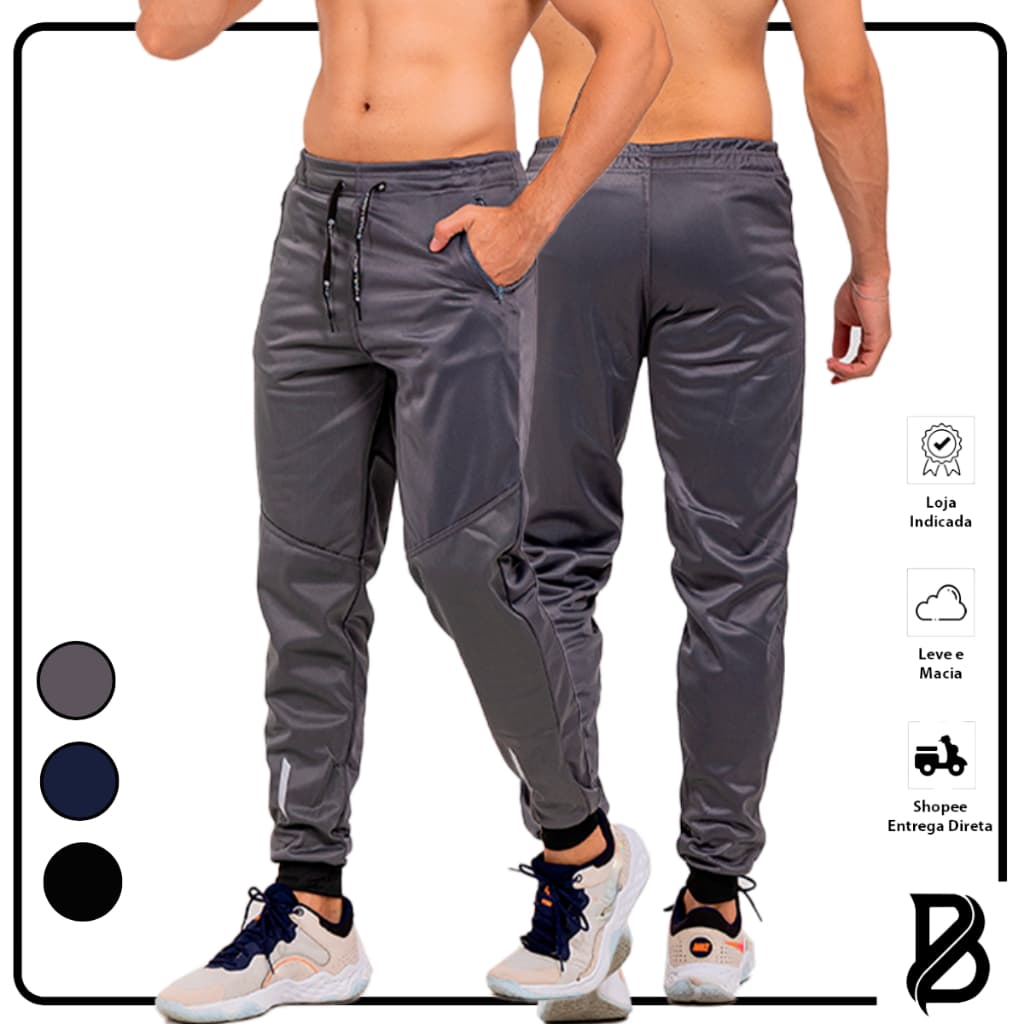 Calça Masculina Dry Fit Esportiva Jogger Confortável P/Academia Casual Promoção