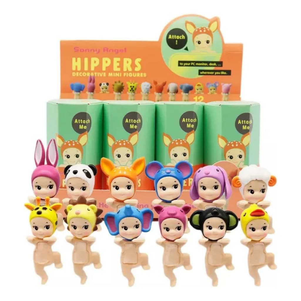 Sonny Angels Animais Bonequinhas Surpresas Colecionáveis Com Adesivo