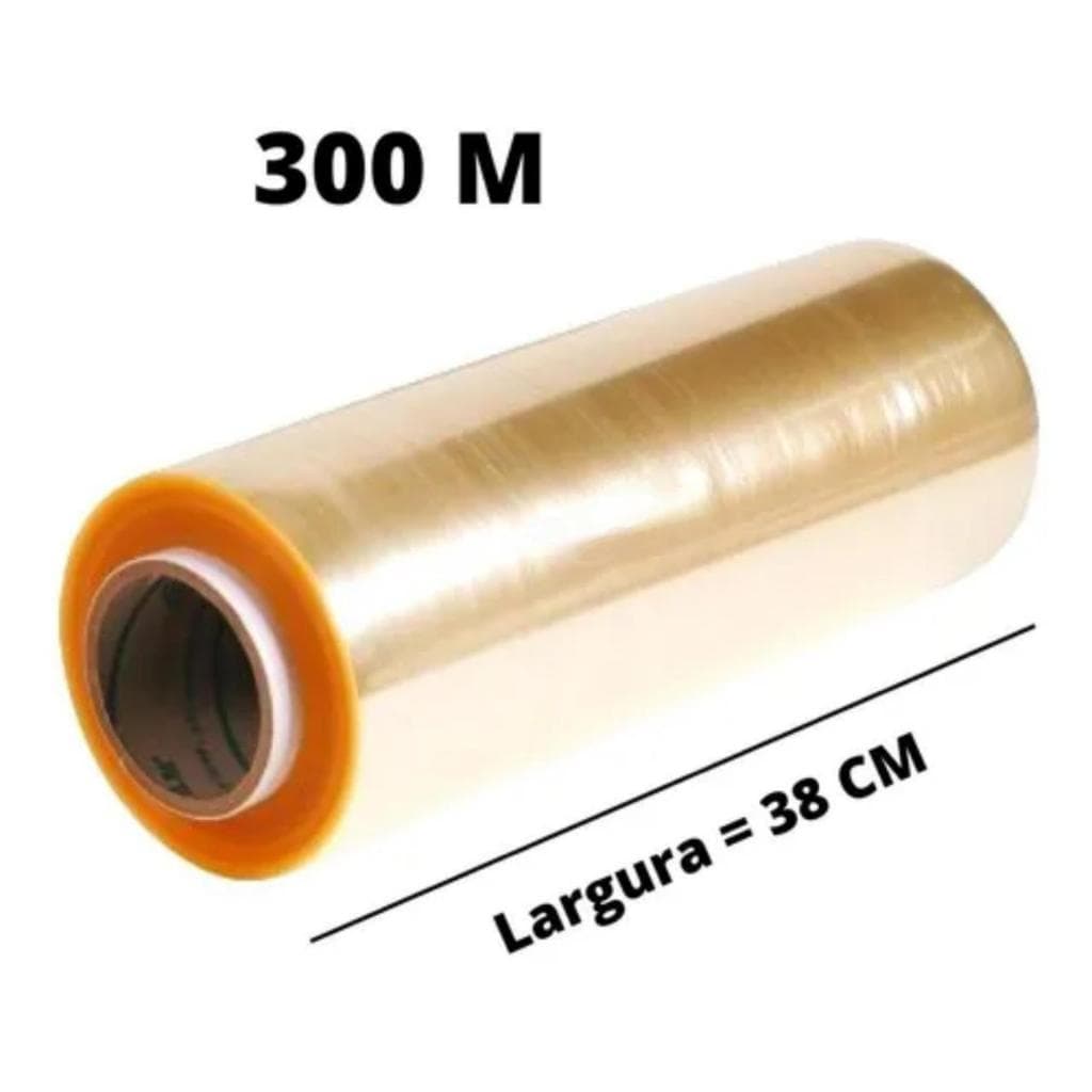 Rolo Bobina Plastico De Filme Pvc 38cm X 300 Metros PVC Resistente Pvc