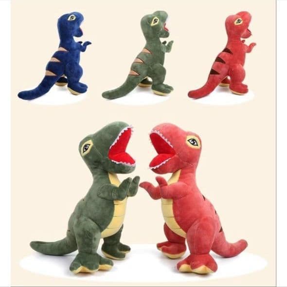Brinquedo de Pelúcia REX Dinossauro Bicho de Pelúcia Dinossauro Muito Fofo - 30cm Infantil/Criança