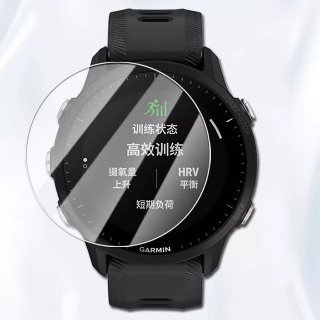 Compatível com relógios Garmin Forerunner 45S/55/165/245/255/255S/570/735/935/955/965/970/vivo Active6,Película de vidro