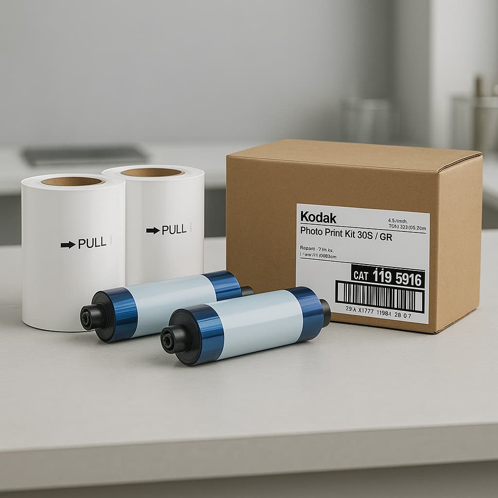 Papel Fotográfico E Ribbon Kodak 305 - 2 Kits De Impressão