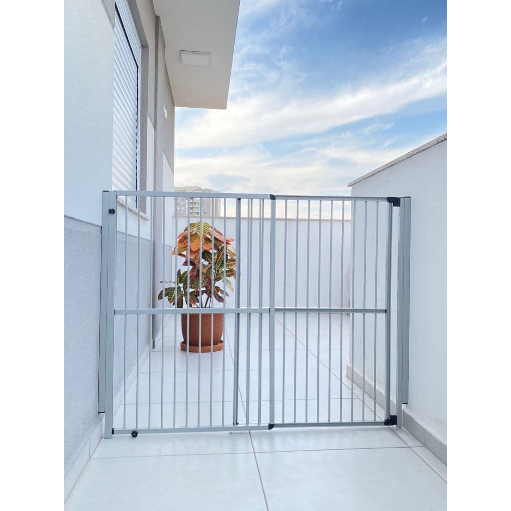 Portão de Segurança Crianças e PET de Abrir e Correr Altura 100cm Largura Regulável 58 A 100cm