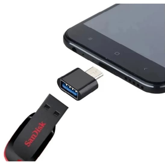 Adaptador OTG Type C para USB-A 3.0 Femea - Mobilador