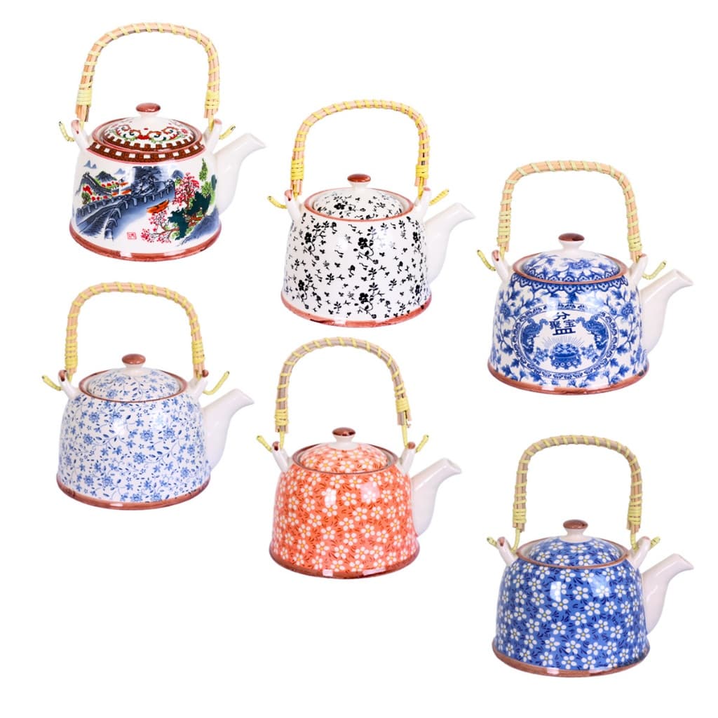 Chaleira infusor Bule Cerâmica Retrô vintage Com Peneira Coador Para Chá decoração