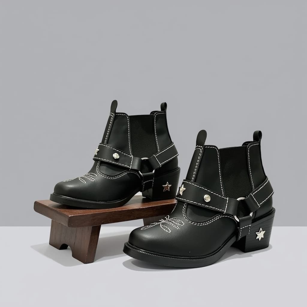 BOTA COUNTRY BOTINA TEXANA INFANTIL JUVENIL MENINO MENINA UNISSEX EM COURO SINTÉTICO 20 AO 34 UGUI