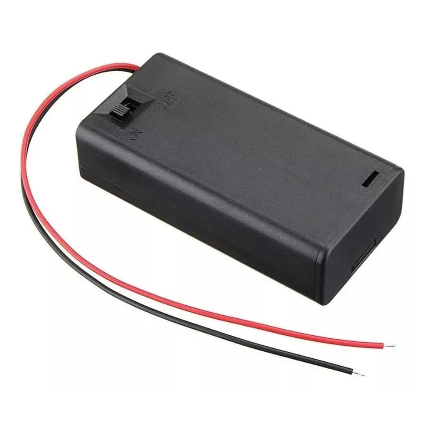 Caixa On/off Case 2 Pilhas Aa