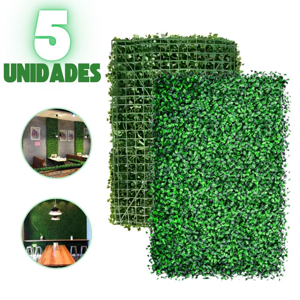 Placa De Buchinho 40x60 Jardim Vertical Artificial Muro Ingles