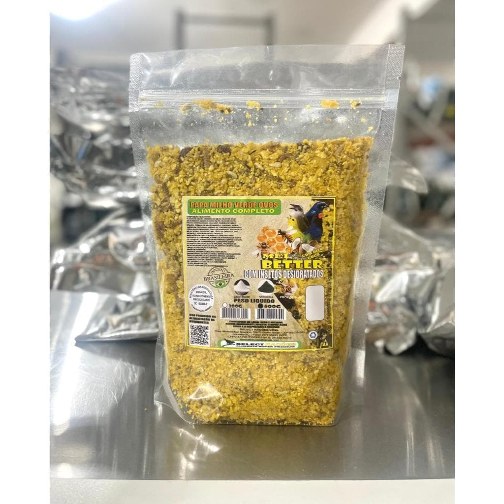 Milho Verde, Ovos e Mel com Insetos