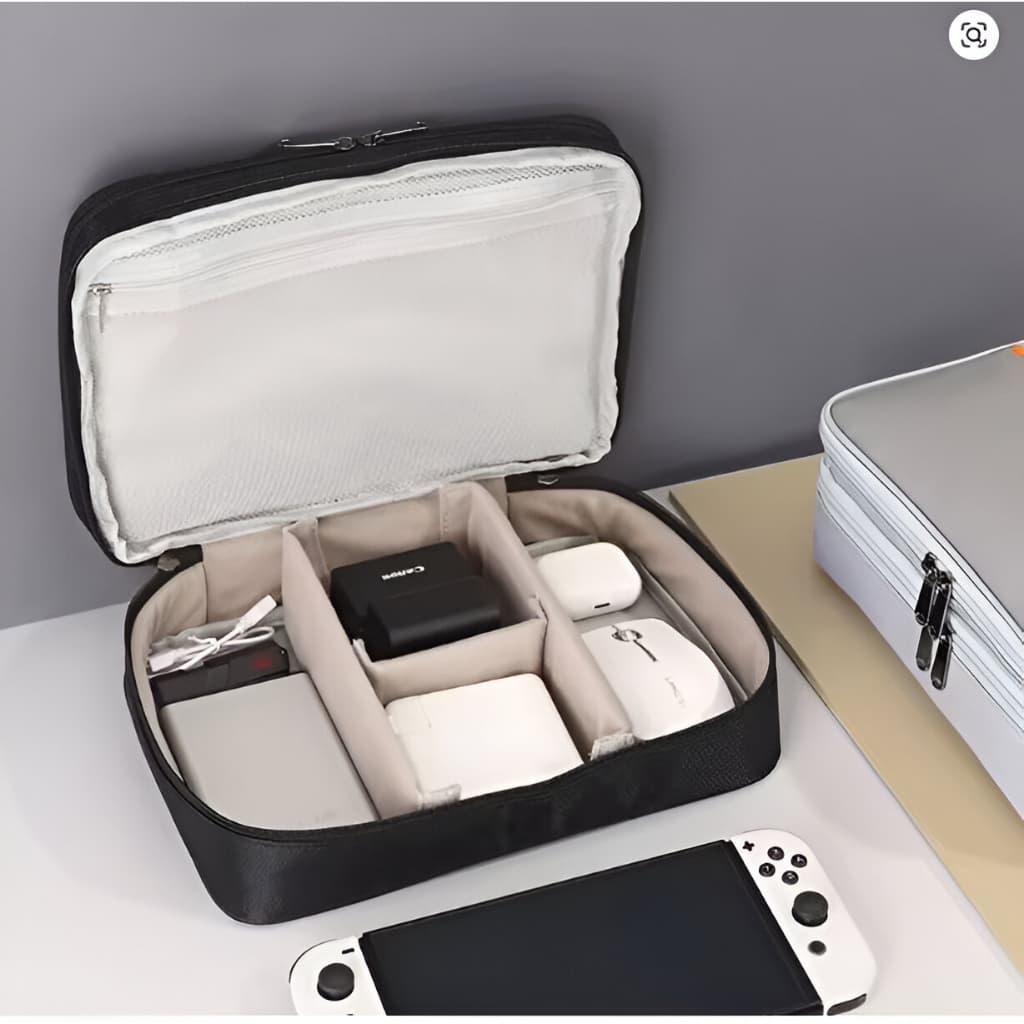 Estojo Necessarie BolsaTech Digital Armazenamento Eletrônicos à Prova d'água Grande Capacidade