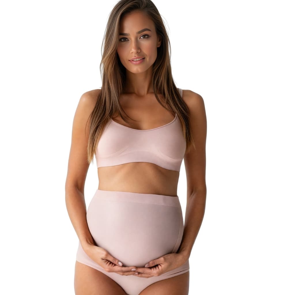 Calcinha Tanga Cintura Alta Gestante Grávida Sem Costura  Maternidade