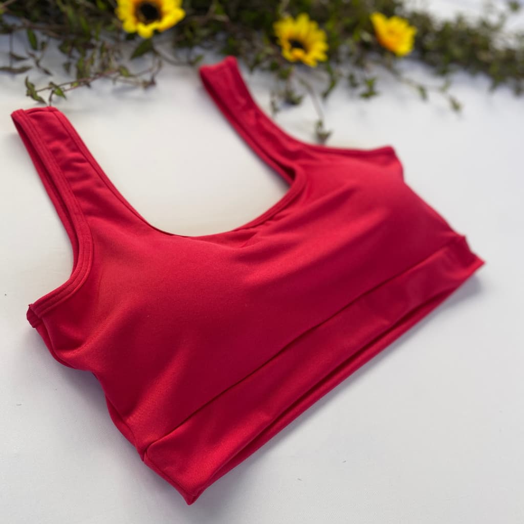 Top Academia Fitness Casual Básico Regata com Bojo Removivel Caminhada Suplex Treino Cropped