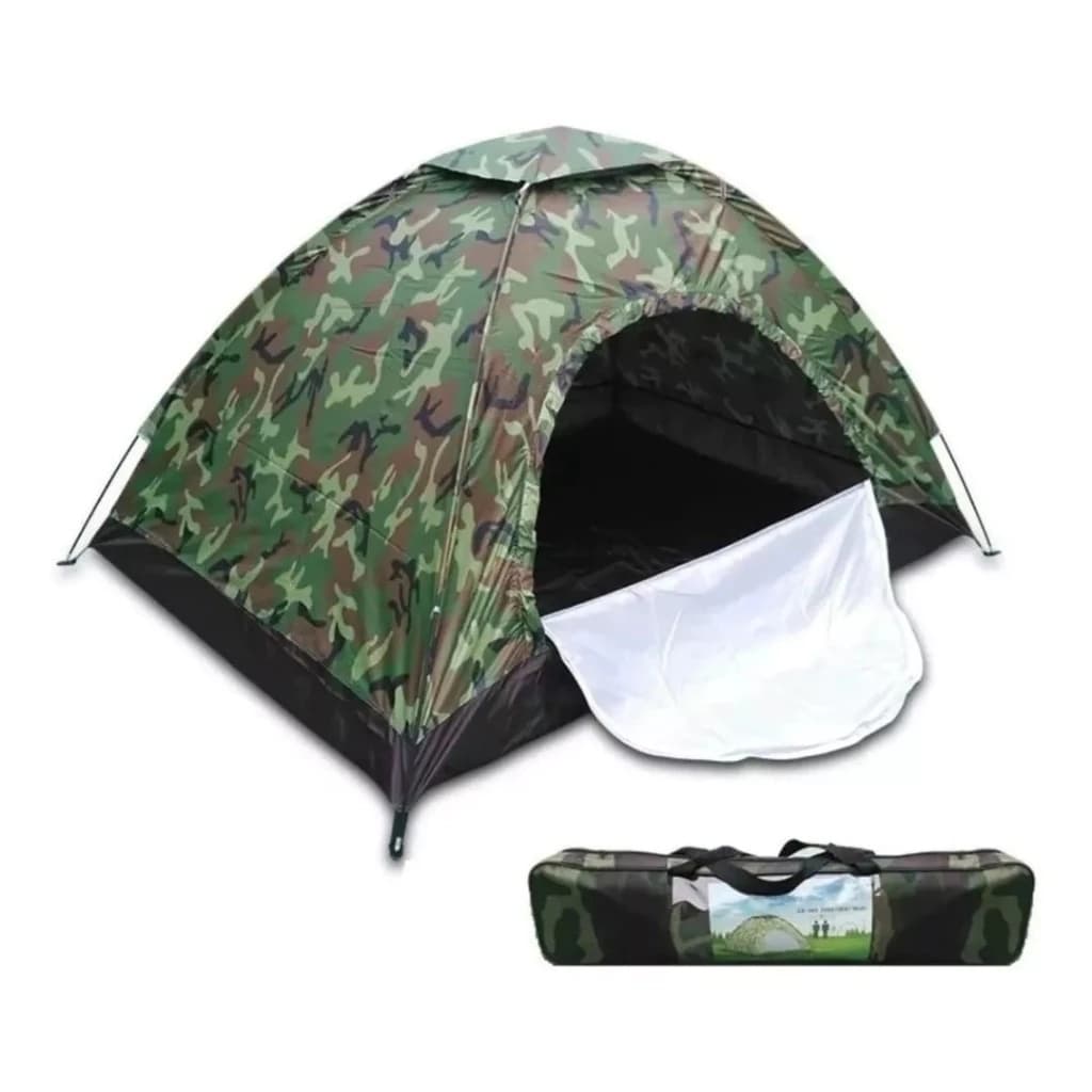 Barraca De Acampamento 2 Pessoas Camuflado Barraca Camping Colorido 2 Luagres Impermeável Promoção