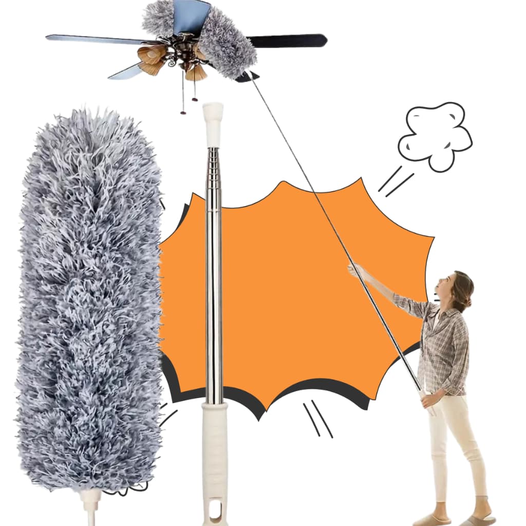 Espanador 280  Centímetros Ajustável Telescópica Dobra Duster Escova De Limpeza De Poeira