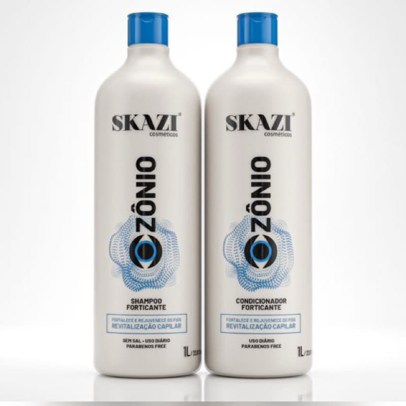 Kit Skazi Vegano Ozônio Com Jojoba Shampoo E Condicionador 1 Litro