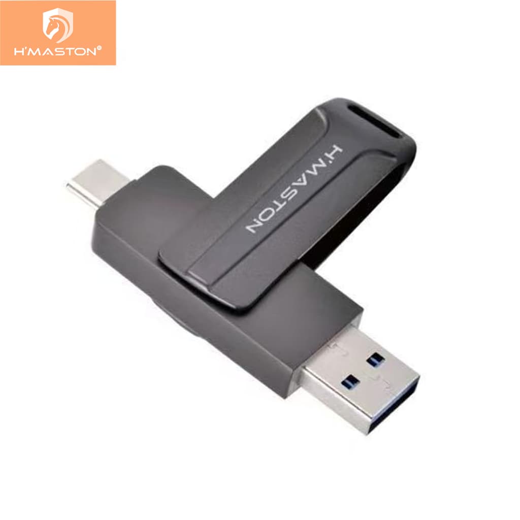 H'maston HM-TF128 Driver de Memória Flash Tipo C Tipo A 8/16/32/64/128GB PenDrive OTG super rápido