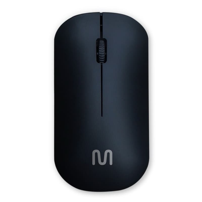 Mouse Slim Sem Fio Wireless Multilaser 1200dpi Mo307 Cor Preto