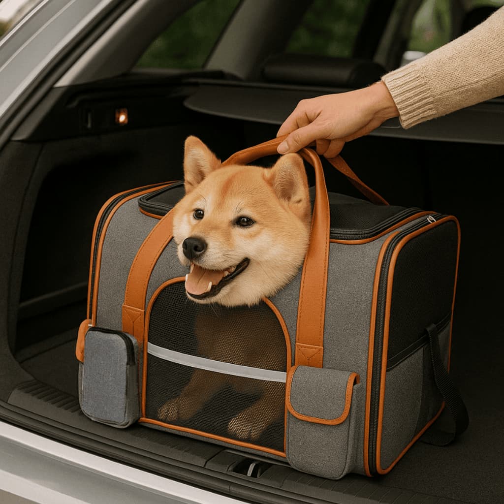 Bolsa Transportadora Dobrável Pet Gato Cachorro – Tecido Impermeável e Confortável