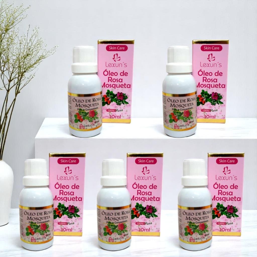 Kit 5x Óleo de Rosa Mosqueta Rubiginosa 30ml - Lexun's