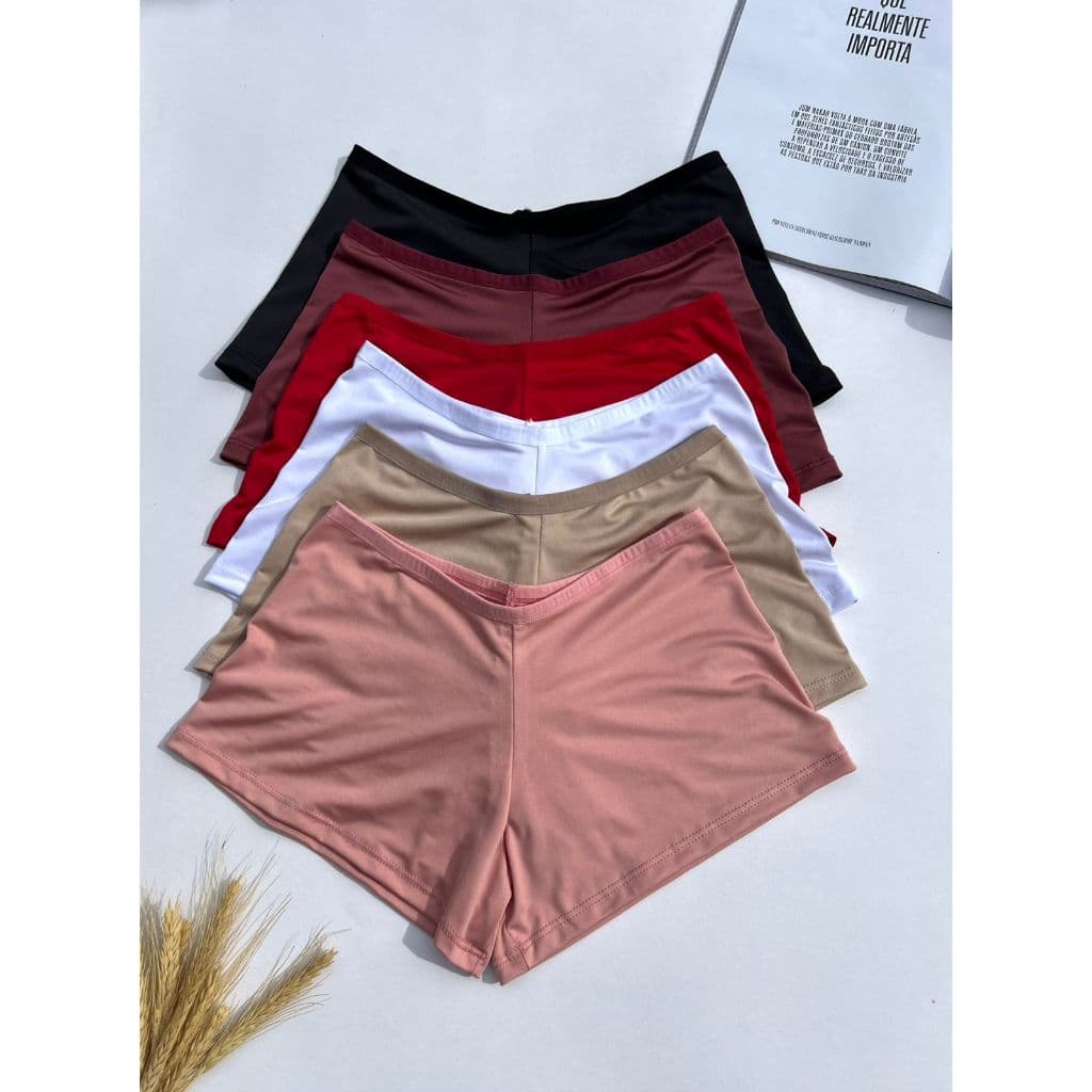 Kit  10 Calcinha Shortinho Cueca Boxer Feminina Conforto Lingerie Moda Intima