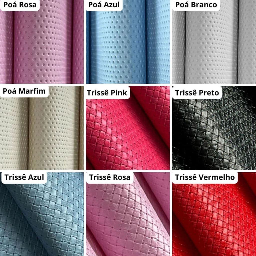Tecido Courino Sintético PVC Para Personalizados de Luxo e Artesanato 50x70cm - Vários Modelos