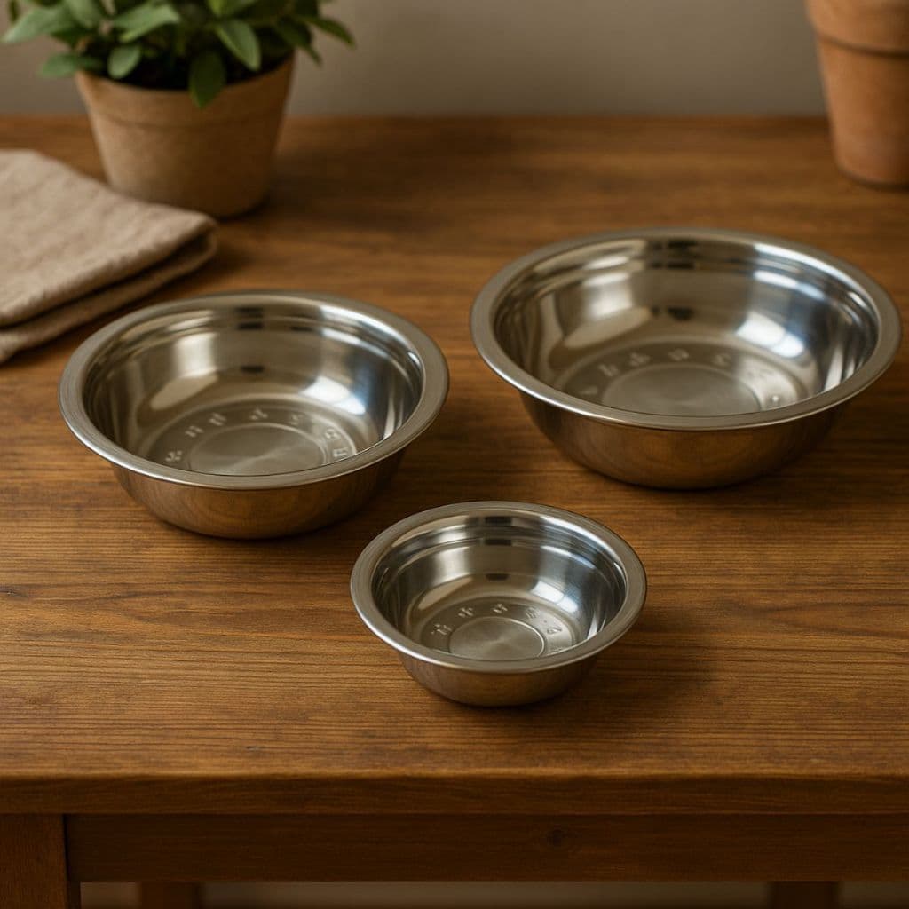 Tigelas de Inox - 15cm 21cm 27cm - Bacia Inox