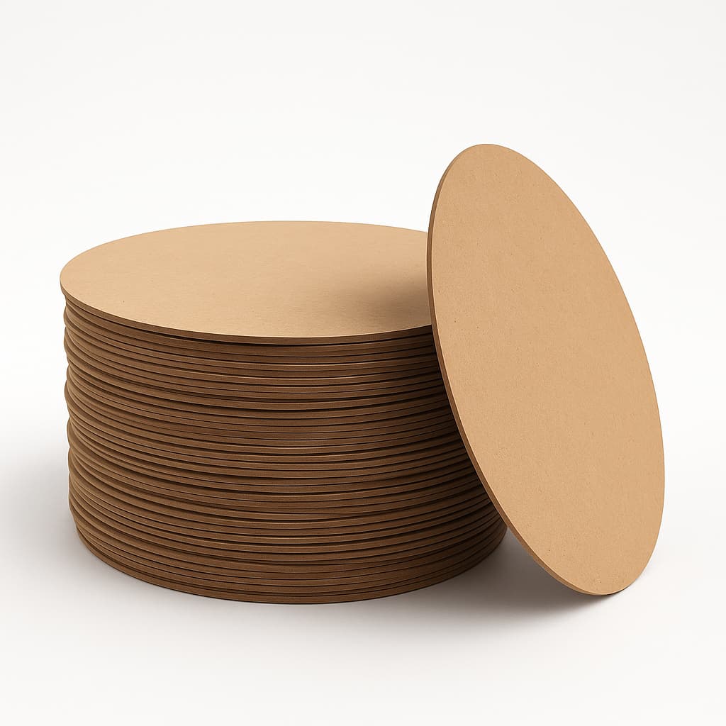 Kit 4/6/8/10/12 Sousplat Suplat MDF Cru 35cm Mesa Posta Decoração Luxo Requinte Casamento Jantar Evento Elegante