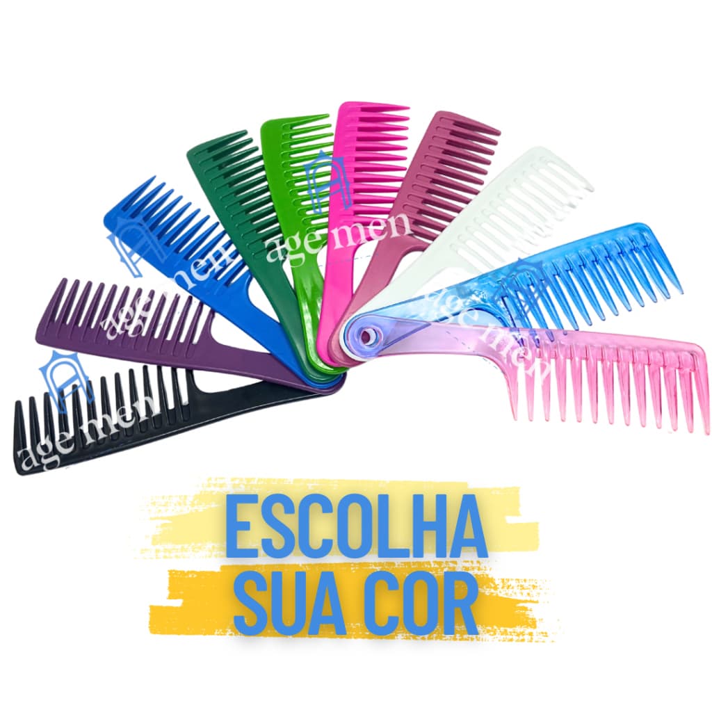 Pente Grande Dente Largo Profissional Lavatório P/ Penteado