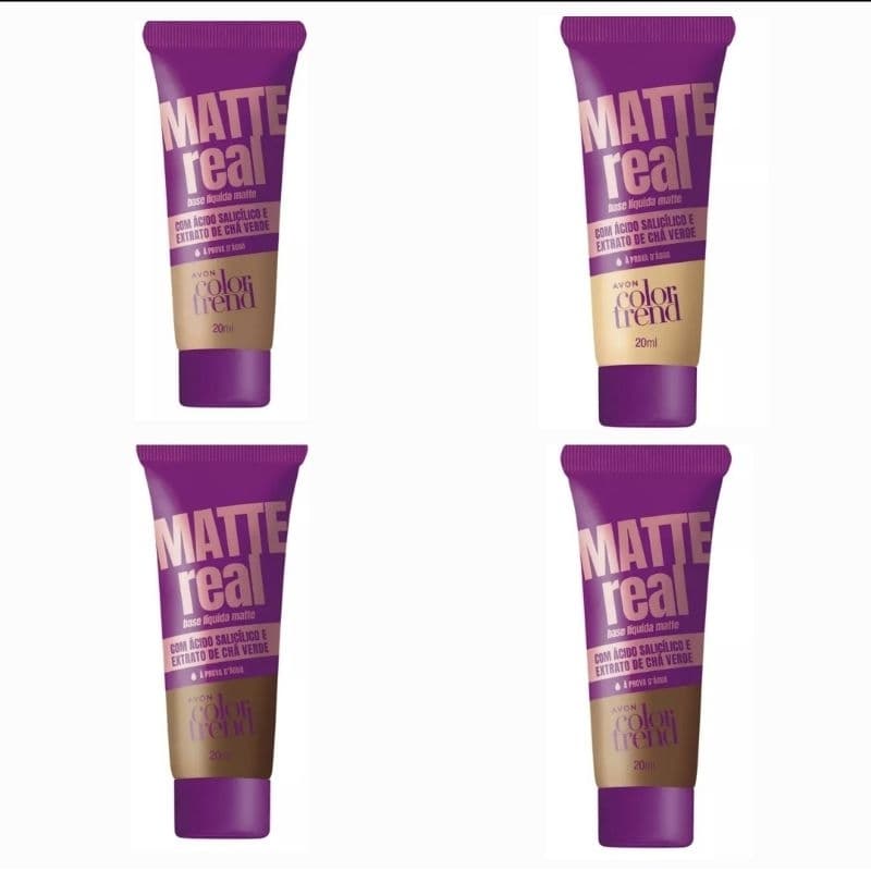 Base Líquida Color Trend Matte Real Avon 20 ml (duas por 50,92 e três por 74,88)