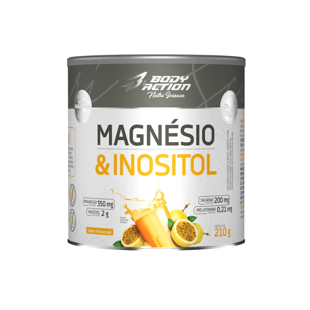 Suplemento de Magnésio e Inositol 210g Bodyaction