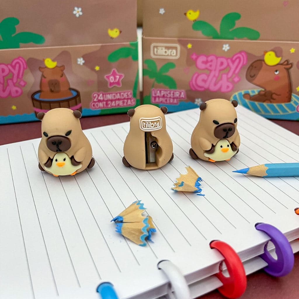 Apontador Plástico Capivara CapyClub - Tilibra