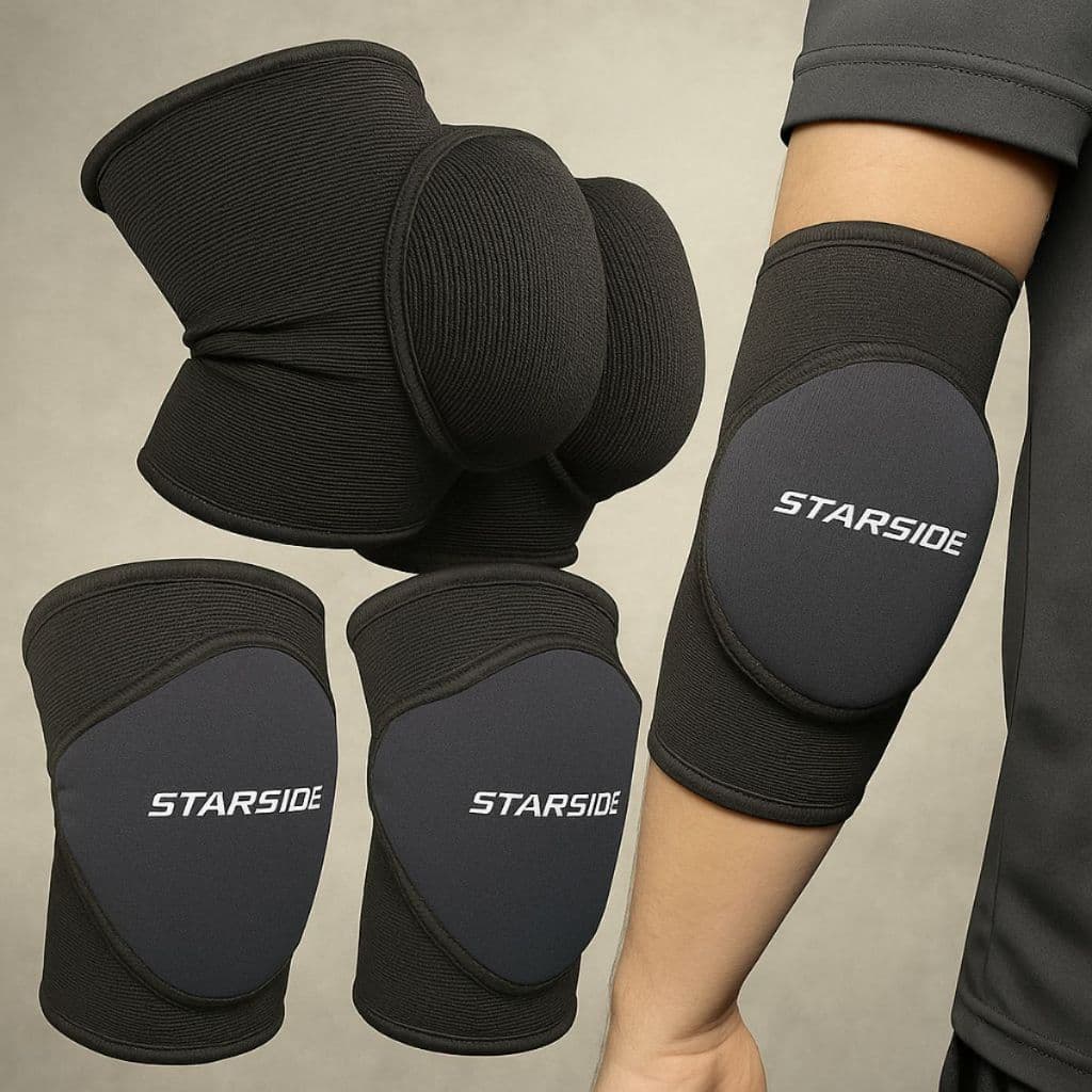 Cotoveleira, Joelheira Acolchoada para Vôlei, Goleiro Futsal Esporte com Proteção Conforto