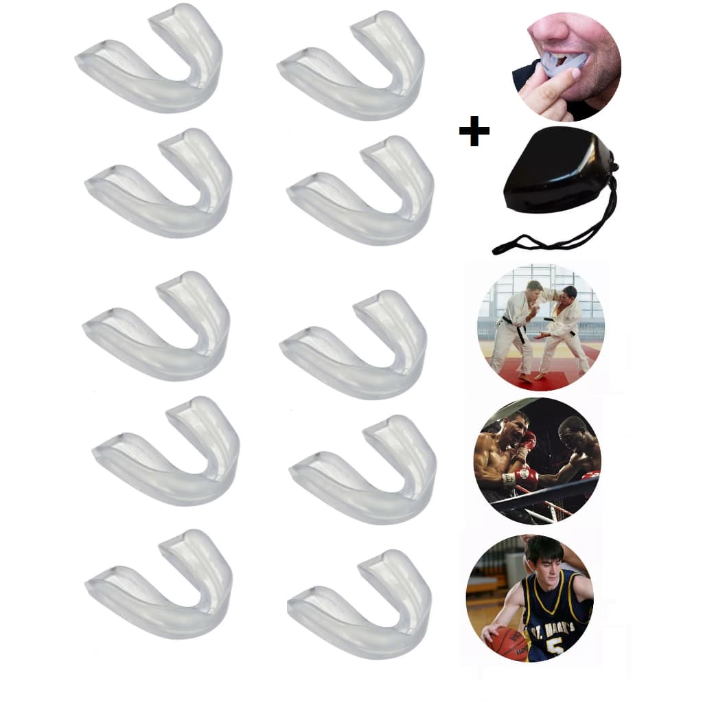 Protetor bucal simples com estojo Ideal para Boxe MMA Basquete Lutas
