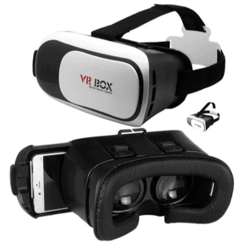Óculos Vr Box Realidade Virtual Metaverso Com Suporte Celular Filmes Jogos