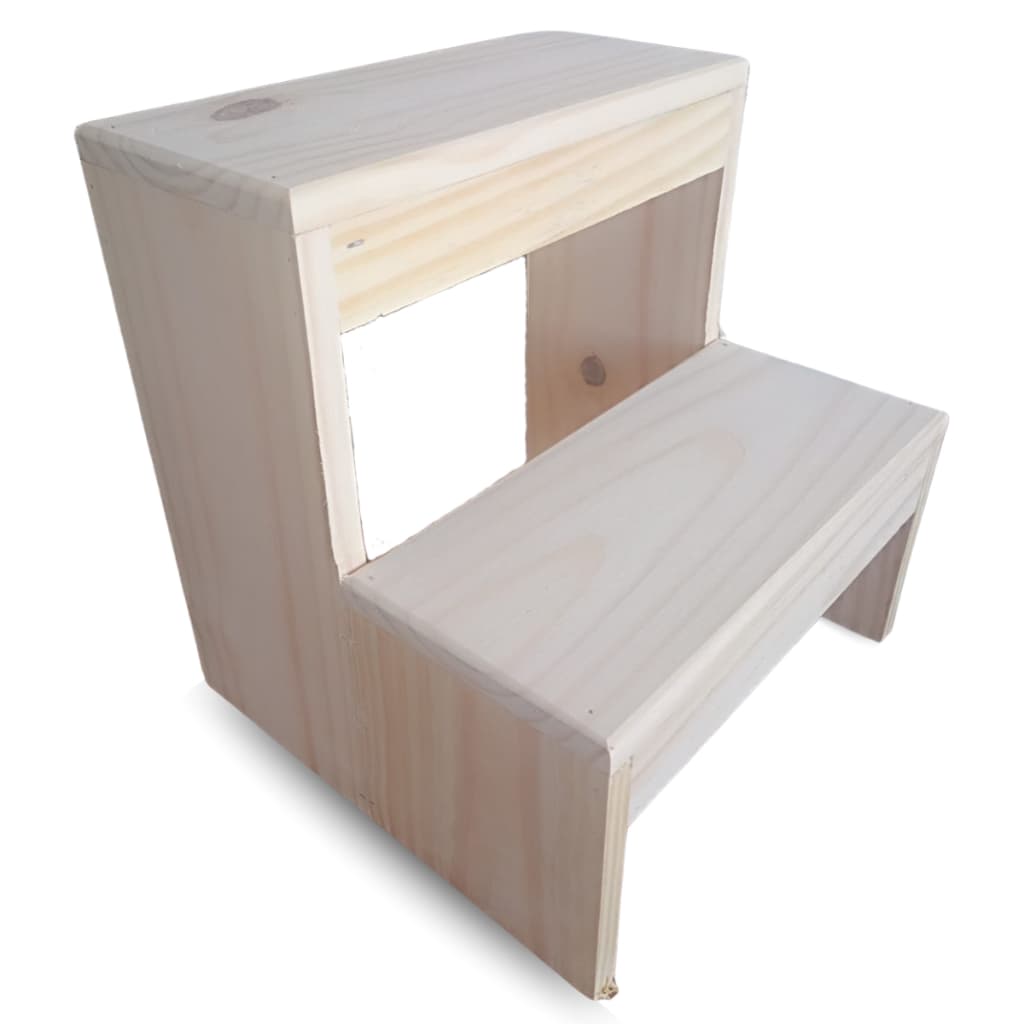 Escadinha Dois Degraus Auxiliar Consultório Estética Assistente de Maca Crianças, Pets e Manicure