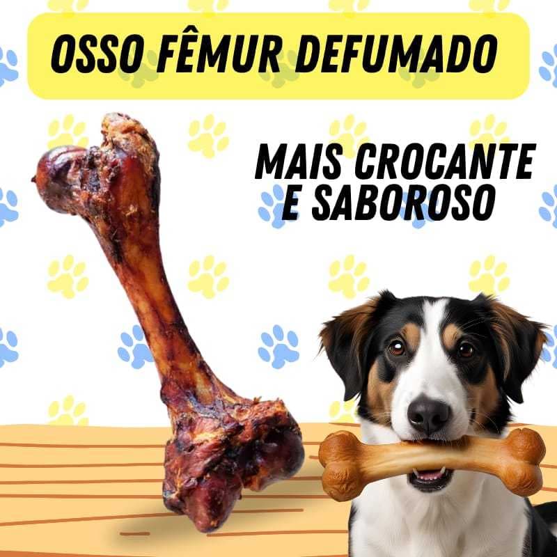 Osso Pet Petisco Cachorro Mordedor Defumado Para Cachorro Fêmur - 18,5 cm