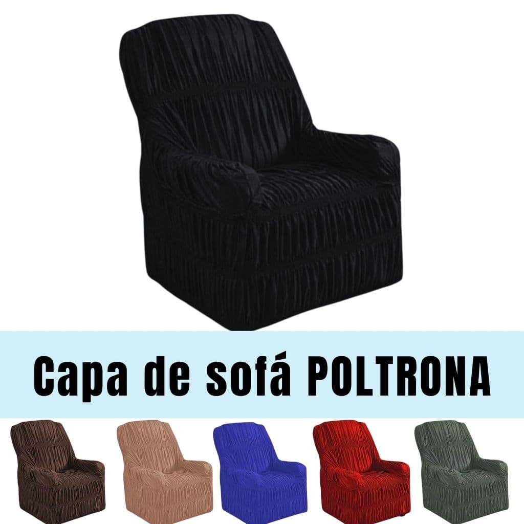 CAPA DE SOFA PARA POLTRONA DO PAPAI 1 LUGAR ELASTICADA