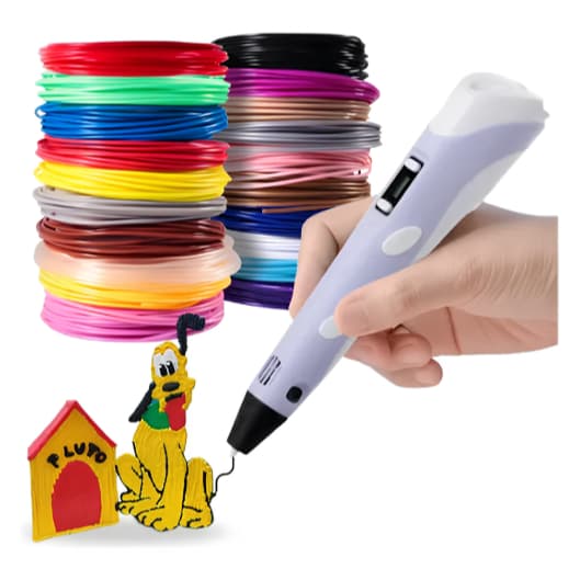 Caneta 3d Impressora Profissional Desenho + 50m Refil + Cabo Usb