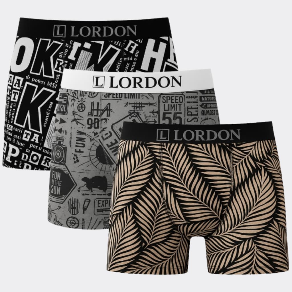 Kit Com 3 Cuecas Boxer Adulto Estampada Masculino P ao Plus Size