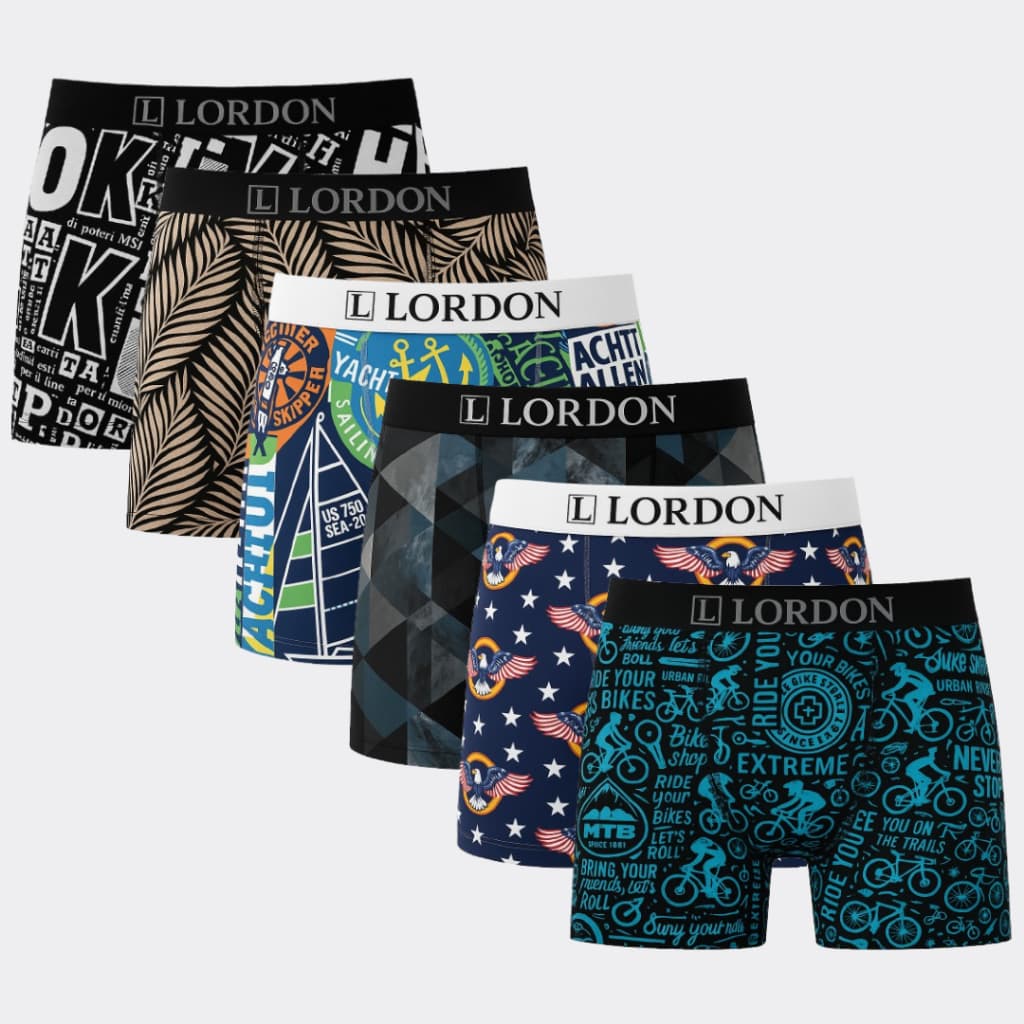 Kit 6 Cuecas Boxer Adulto  Estampadas Masculino Tamanho P ao Plus Size