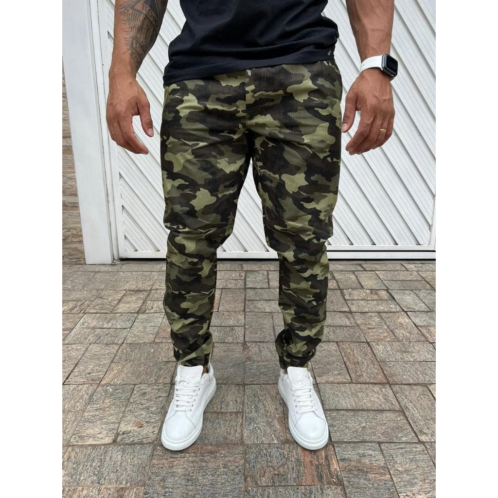 Calça Jogger Camuflada Exército Americano Estilo Tático Pronta Entrega Varias Cores