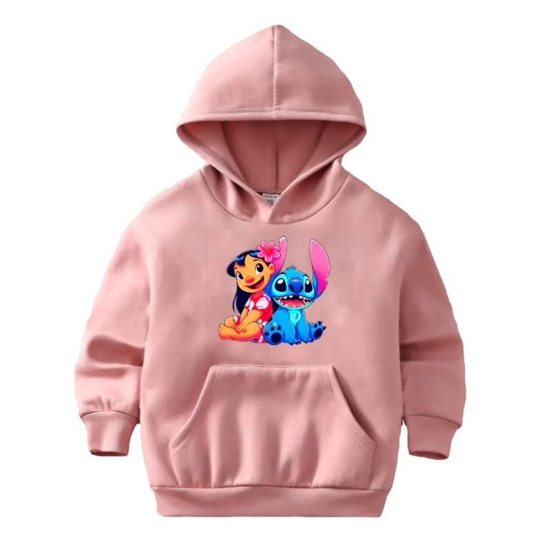 Moletom Infantil Canguru menina menino Sti-tch  Infância Tv Lilo Kids Blusa Flanelado