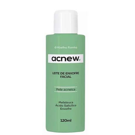 Leite de Enxofre Facial Acnew 120ml Abelha Rainha