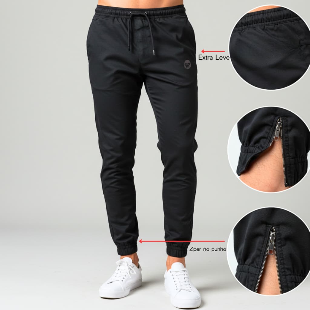 Calça Masculina Fino Acabamento Tactel com Elastano Premium