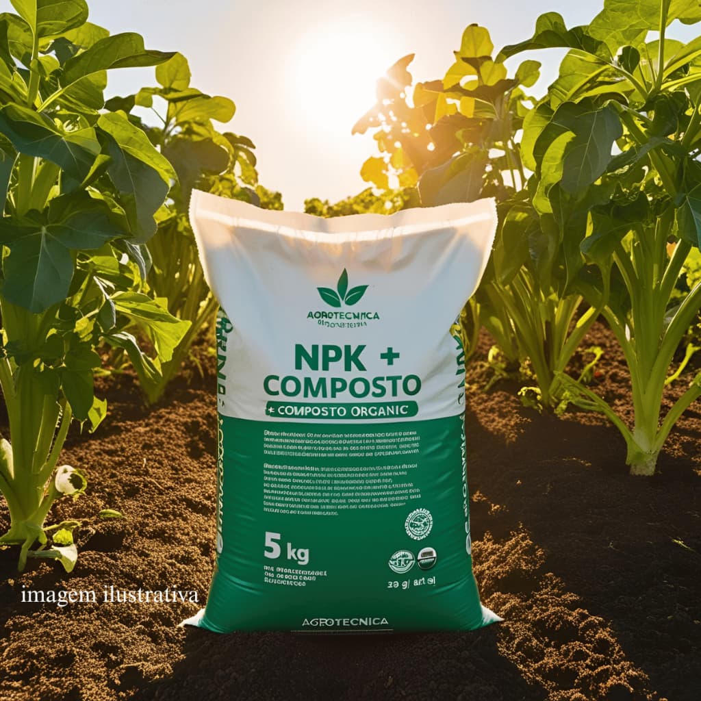 5 KG NPK COM COMPOSTO ORGANICO, PARA PLANTAS, FLORES, JARDINS, FRUTIFERAS, ADUBO PARA HORTA