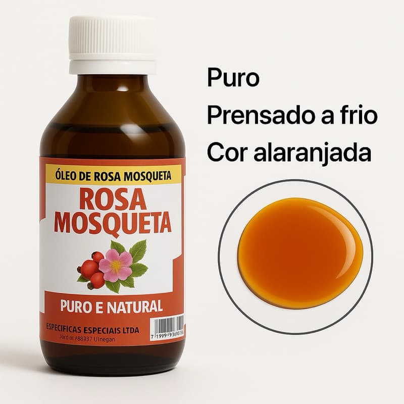 Óleo Essencial De Rosa Mosqueta 100% Puro Natural 100ml